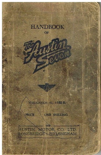 Austin seven saloon tourer - 7, &
