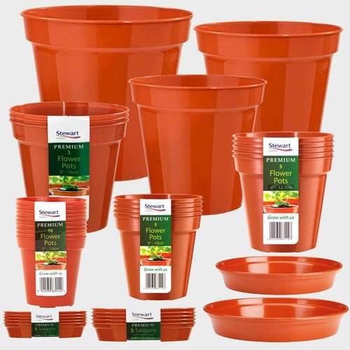 Plastic plant pots - plant,