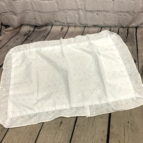Vintage cot pillowcase white - vintage,