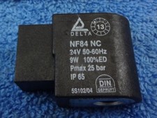 BOILER HEATER BURNER DELTA FUEL PUMP SOLENOID COIL VALVE 24 VOLT NF84NC JETWASH