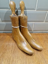 Pair Antique Edwardian Wood Shoe Lasts stretchers