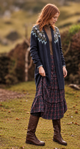Brora blue fairisle superkid - blue,