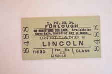 Railway Ticket LNER Sneland to