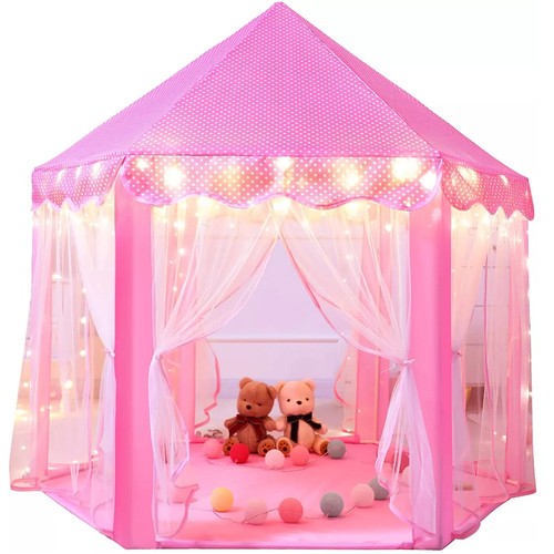 Kids light play tent - light, pink