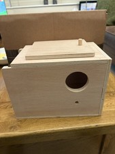 Budgie Nest Nesting Breeding Box With Concave Size 9”x 6” x 5.5”
