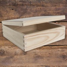 Square Wooden Box 22 x 22 x 8