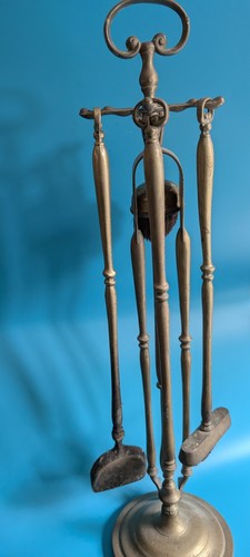 Vintage brass fireside wood - vintage,