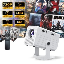 4K 3D LED Mini Smart Projector Bluetooth HD Portable HDMI Home Theater Cinema
