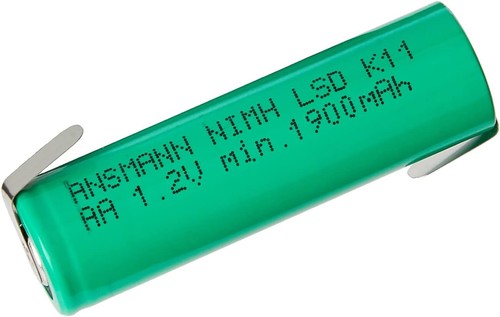 Ansmann flat top battery - top,