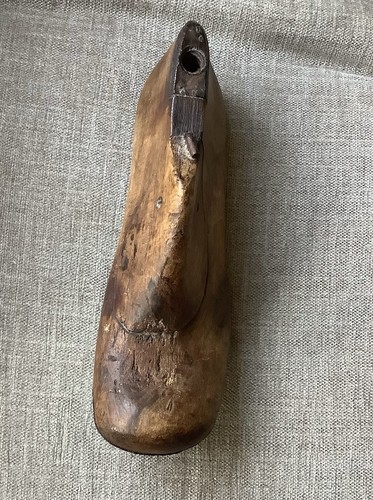 Antique wooden shoes last - antique,