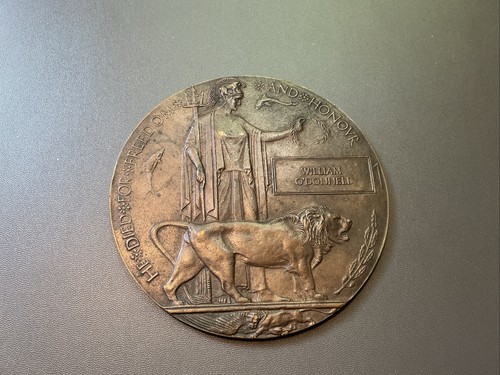 Ww1 memorial plaque william - ww1,
