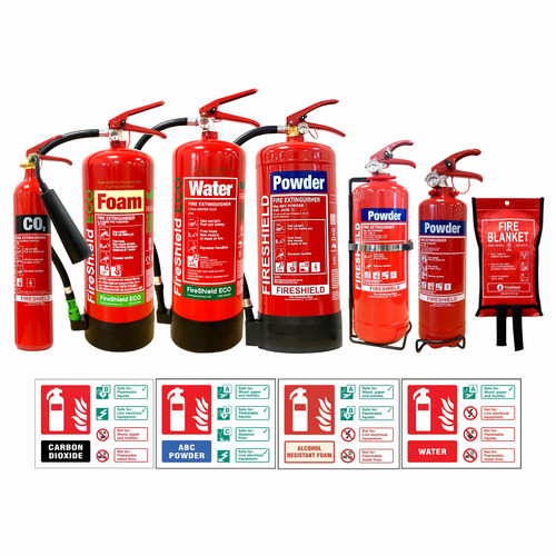 Fire extinguisher sign - fire, blanket