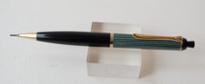 VINTAGE Pelikan 350 Type II Green striped & Gold Mechanical Pencil 1950's