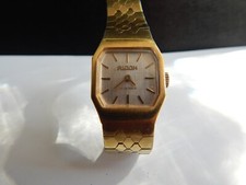 Ricoh 17 Jewels Women's Mechanical Gold Plated Vintage Watch.