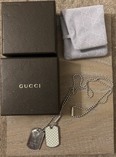 Gucci Double Dog Tag Necklace