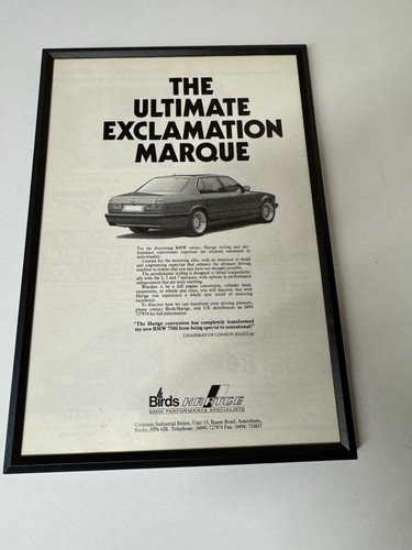 Framed original e32 bmw - framed,