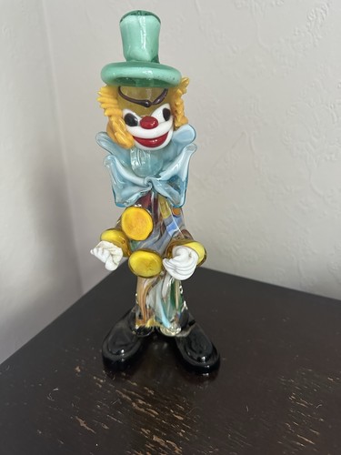 Murano glass clown figure - glass, 21cm