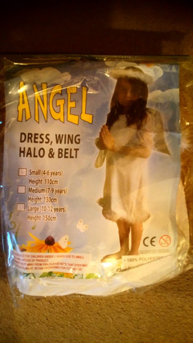 Childrens angel costume - childrens, size