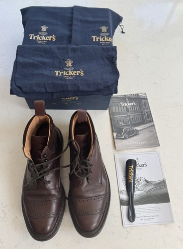 New box brown trickers - new,