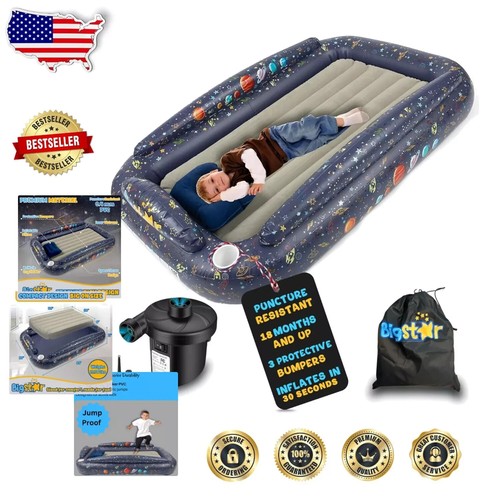 Durable inflatable kid - bed,