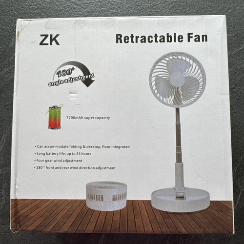 Retractable fan 180 degree - retractable,