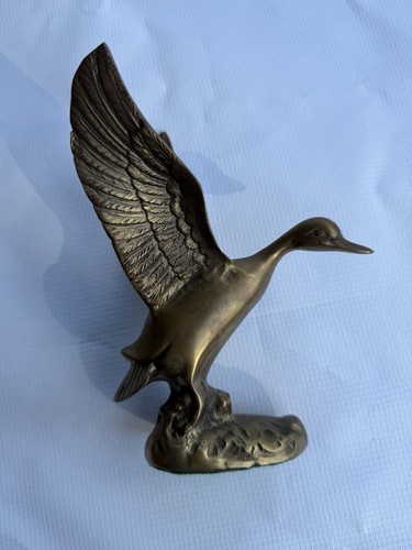 Solid brass mcm flying - brass, mallard
