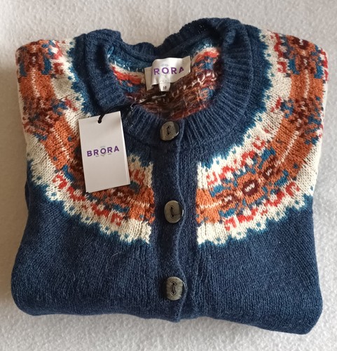 Brora teal cardigan - cardigan, 16