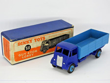 DINKY TOYS 1948-52 BOXED No.511 VIOLET & MID BLUE GUY 4 TON LORRY GROOVED HUBS