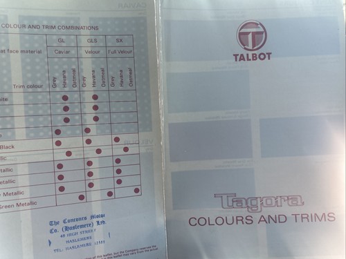 Talbot tagora car sales - talbot,