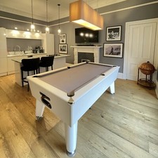 New Monte Carlo White Slate Pool Table in 6ft or 7ft Sizes | * Faster Delivery *