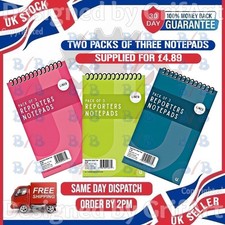 PACK OF 6 REPORTERS NOTE PAD
