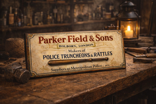 Police sign wooden signs - police,