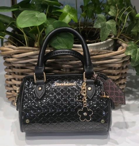 River island brown mini - river, patent