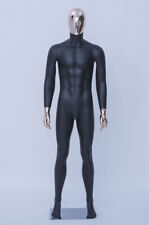Abstract Male Mannequin DM1-8D Electroplating Head Hands New Black Man