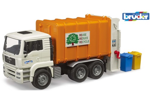 Bruder garbage truck rear - truck,