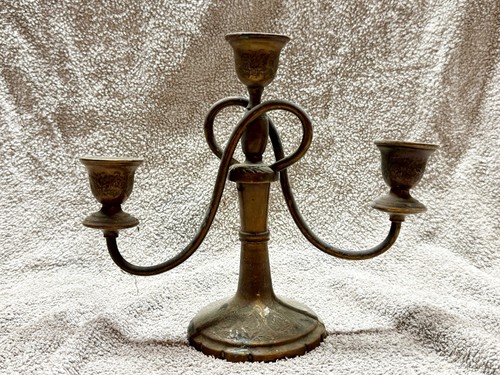 Antique copper candelabra - candelabra, 3