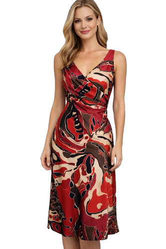 Gina bacconi red dress - red,