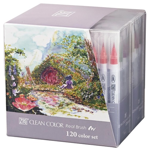 Kuretake zig clean color real - color,