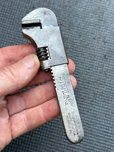 Vintage adjustable spanner - adjustable,