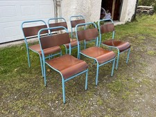 1960's Retro Stacking Chairs /  Plywood Chair / School Chair / Lab Chair