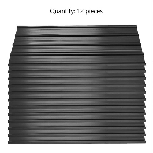12x black metal cladding - black,