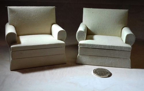 12th scale pair armchairs - 1,