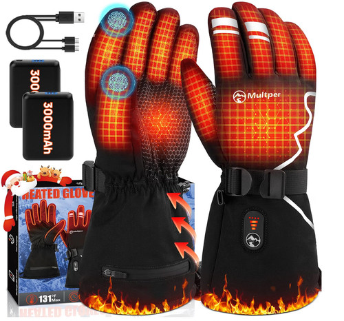 Heated gloves rechargeable - gloves,