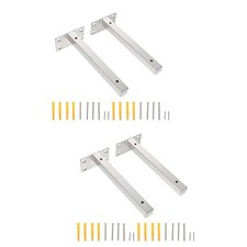 2 Sets Shelf Brackets Floating Shelf Brackets Heavy Duty Stainless