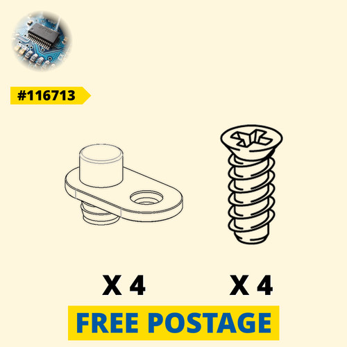 Ikea white plastic hinge - x,