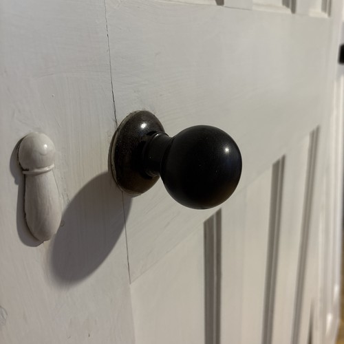Antique ebony door handles - antique, to