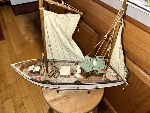 Wood sailboat scale - wood, model