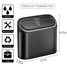 Mini Rubbish Bin For Car Van