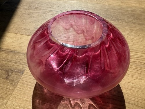 Red langham glass tea light - langham,