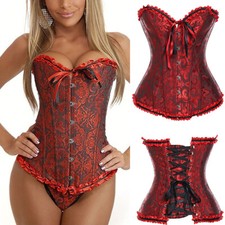 Women's Overbust Boned Corset